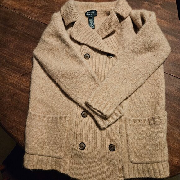 Ralph Lauren chunky double breastfed cardigan sweater - Picture 1 of 5